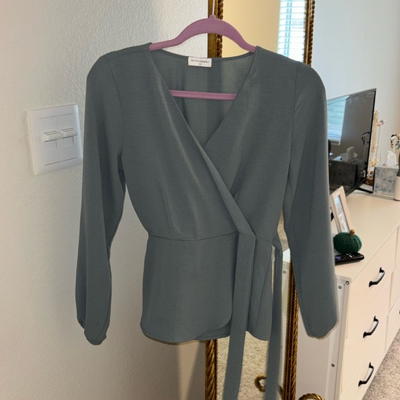 Tops - Petite Long-Sleeve Blouse